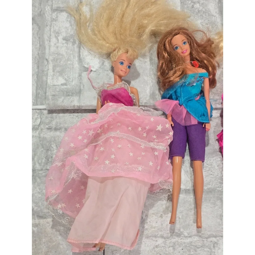 Barbie Vintage 1966 Doll Lot of‎ 3 Different Dolls Mattel Dressed, No shoes